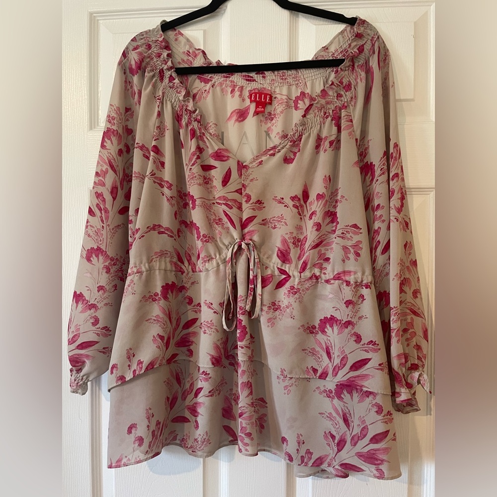 Babydoll sheer top